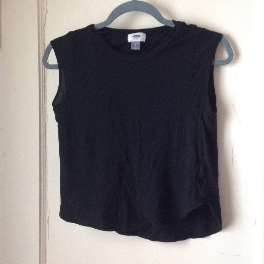 Black tank top